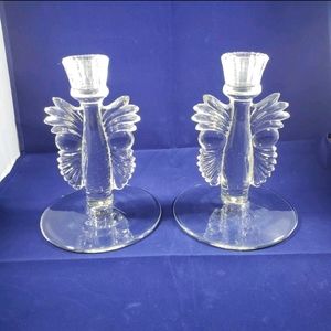 Pair of Vintage Art Deco candle stick holders